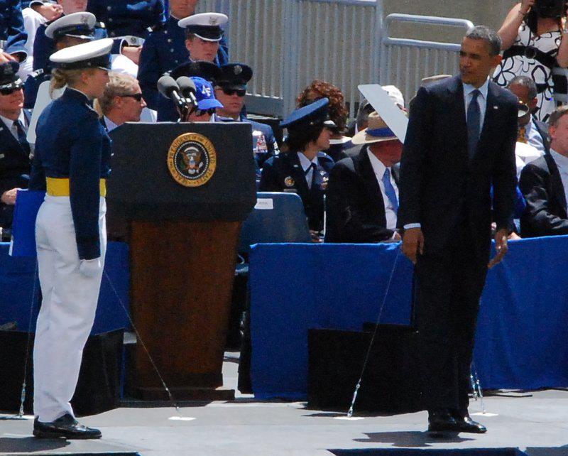 Christina with President Obama